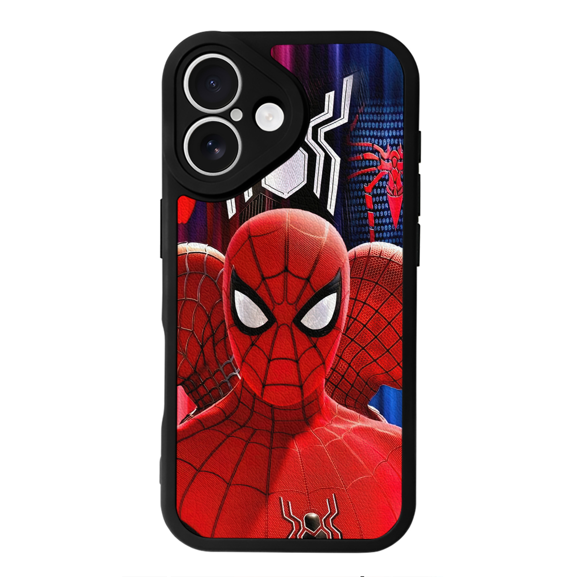 Spider Man スパイダーマン 【iPhone 16シリーズ対応】シリコンスマホケース（レザー調） 材質：シリコン